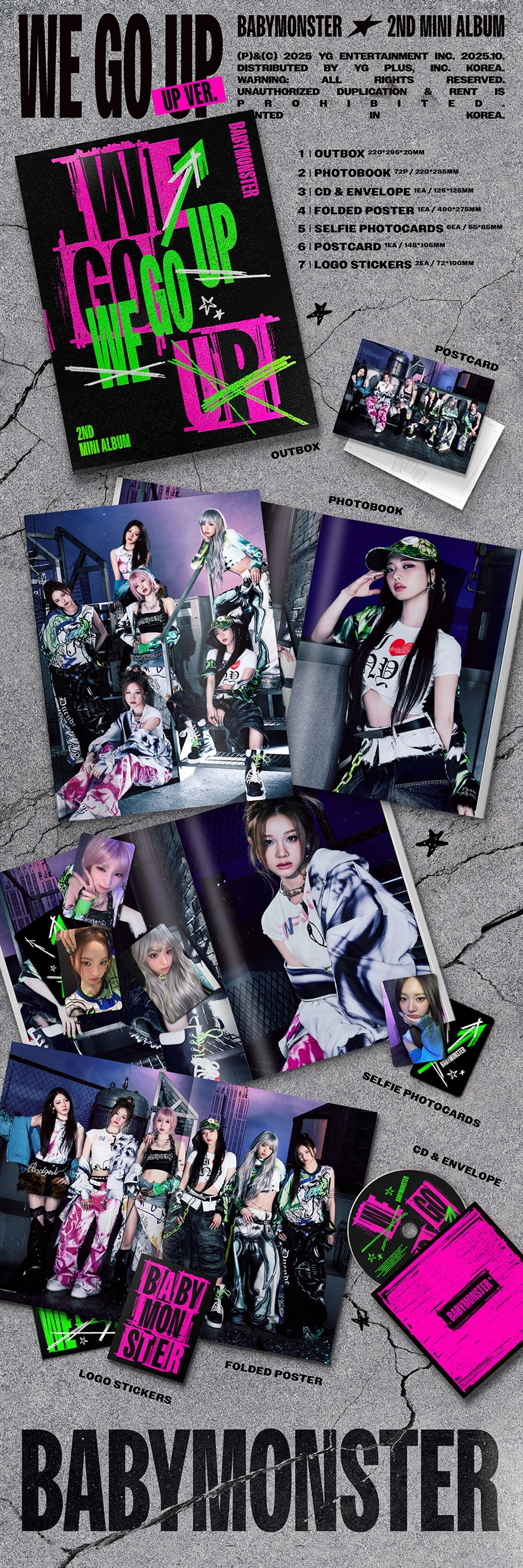 BABYMONSTER – 2nd MINI ALBUM [WE GO UP] (UP Ver.)