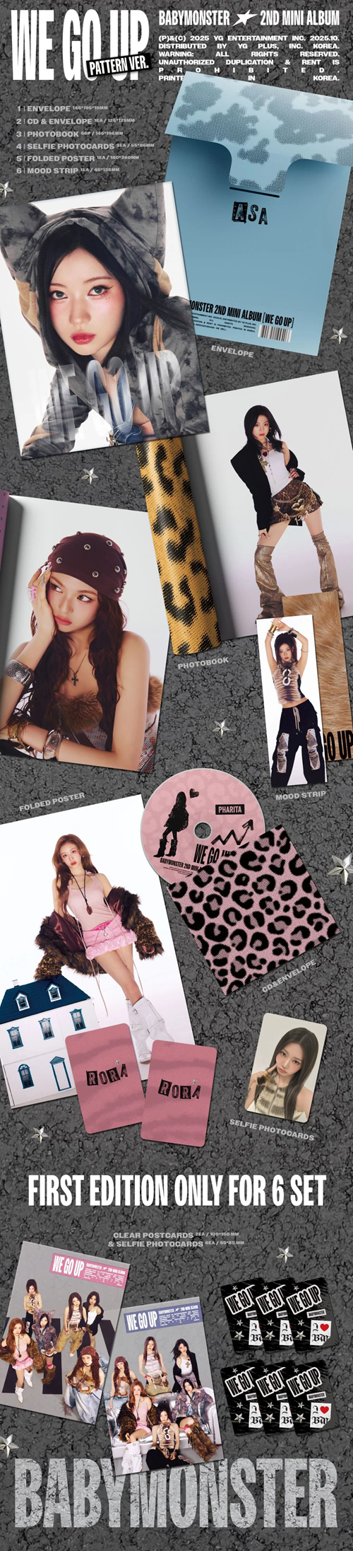 BABYMONSTER – 2nd MINI ALBUM [WE GO UP] (PATTERN Ver.)