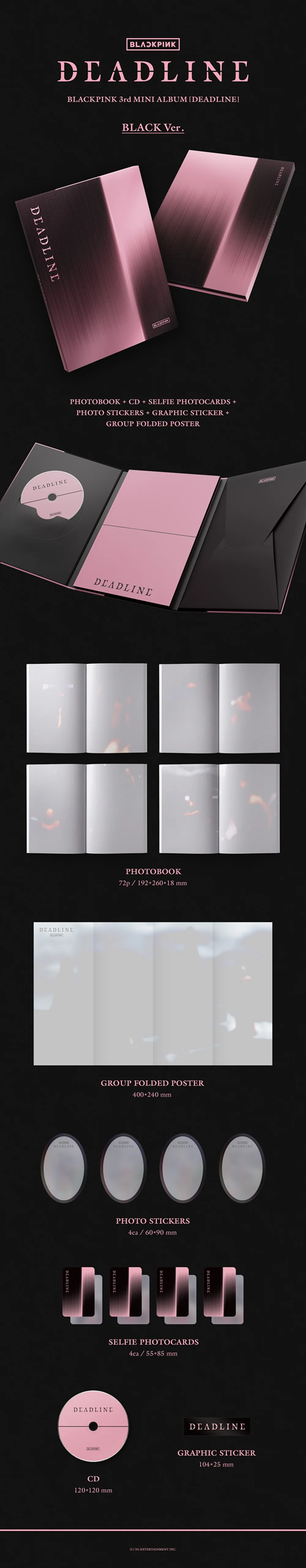 BLACKPINK – 3rd MINI ALBUM [DEADLINE] (BLACK Ver.)