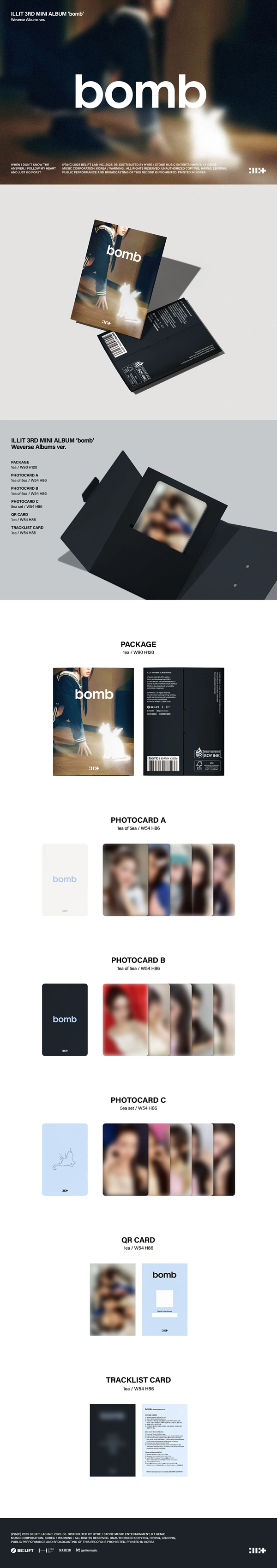 ILLIT – 3rd Mini Album [bomb] (Weverse Albums ver.)